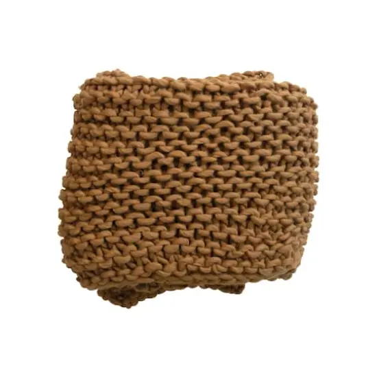 Hello Honey&reg; Brown Crocheted Fabric Throw {1}