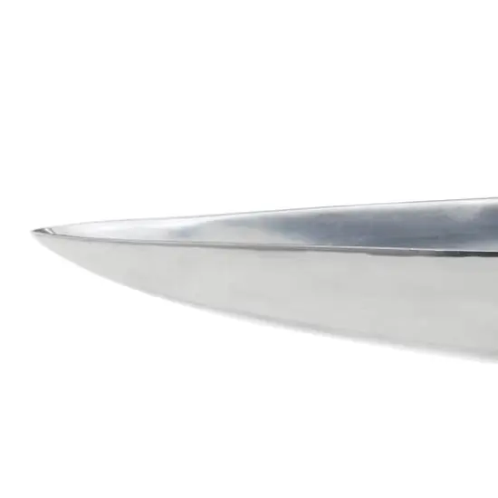 30" Silver Aluminum Modern Boat Tray {4}