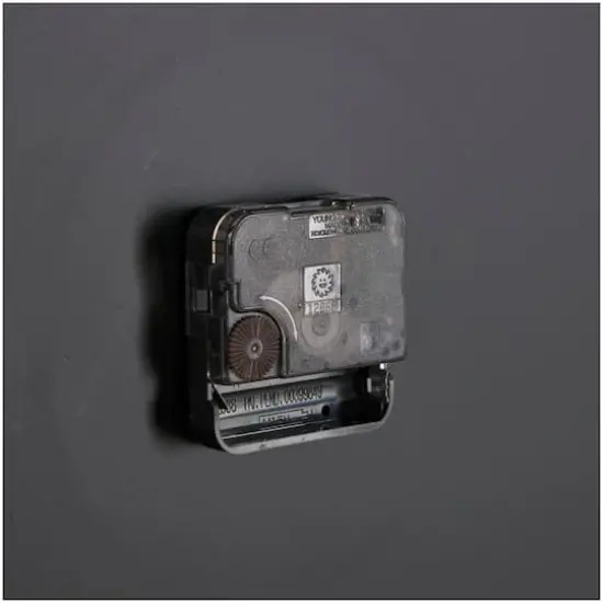 31" Modern Black & Gold Metal Wall Clock {7}