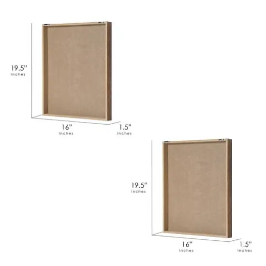 American Art D&eacute;cor&trade; Walnut Brown Contemporary Wood Wall D&eacute;cor Set {7}