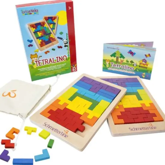 Extasticks Tetralino Double Premium Wooden Puzzle {5}