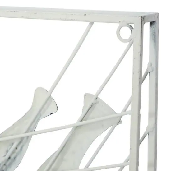 Blue Metal Coastal Wall Decor 24" x 40" x 2" {6}