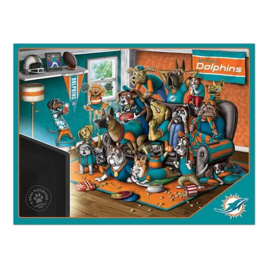 NFL Purebred Fans A Real Nailbiter 500 Piece Puzzle Miami Dolphins {5}