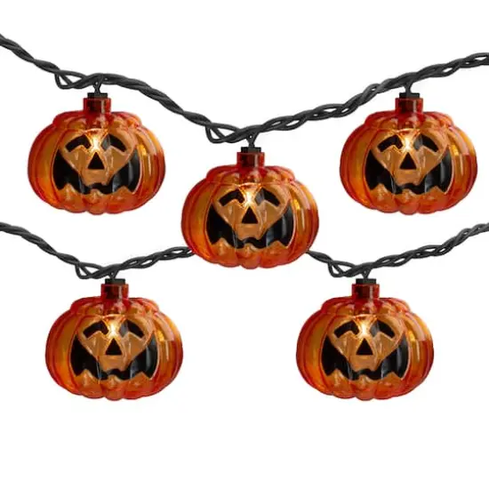 10ct. Jack-O-Lantern Shaped Halloween Lights {1}