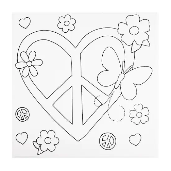 Peace Canvas Painting Kit by Creatology&trade; {3}