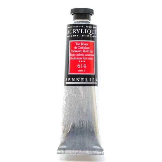 Sennelier Extra Fine Artists' Acrylic Paint, 60mL 614 Cadmium Red Hue {1}