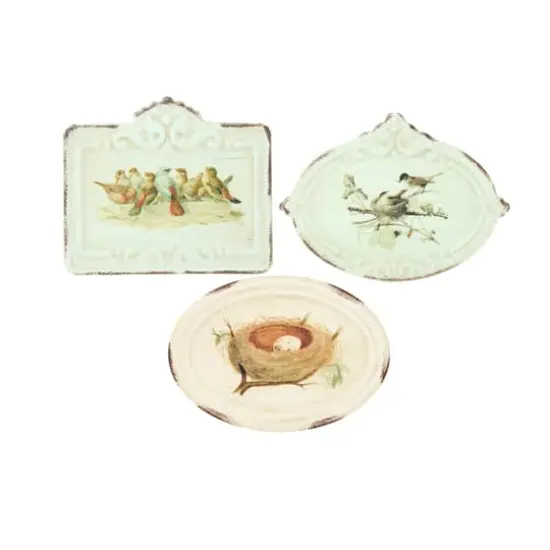 Hello Honey&reg; Bird Images Metal Boxes with Attached Lid Set, 3ct. {3}
