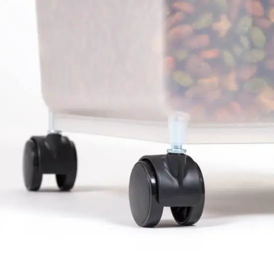 Clear & Black 32.5qt. Pet Food Container With Sealed Top {11}