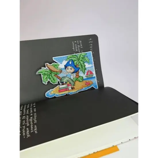 Crystal Art Plastic Canvas Counted Cross Stitch Kit Bookmark Fantasy World Boy {6}