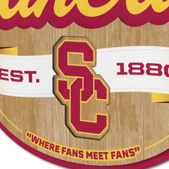 NCAA Fan Cave Sign USC Trojans {6}