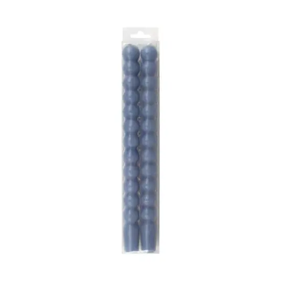 10" Unscented Bubble Taper Candles, 2ct. by Ashland&reg; Dark Blue {1}