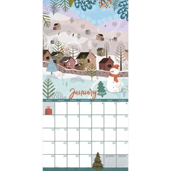 TF Publishing 2024 Folk Love Wall Calendar {4}