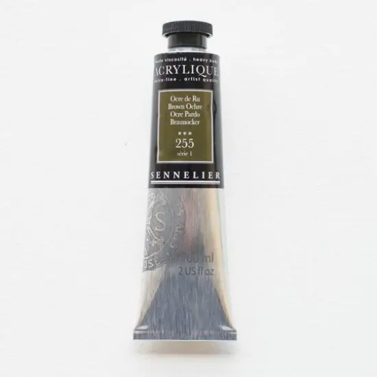 Sennelier Extra Fine Artists' Acrylic Paint, 60mL 255 Brown Ochre {1}