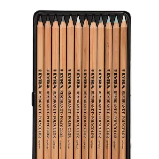 Lyra Rembrandt Polycolor Black, White & Gray Tones Pencil Set {3}