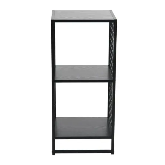 Household Essentials 28" Trellis 2 Compartment Storage Bookshelf Black {6}