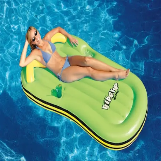 Swimline 6.5ft. Inflatable Green Flip-Flop Swimming Pool Float {3}