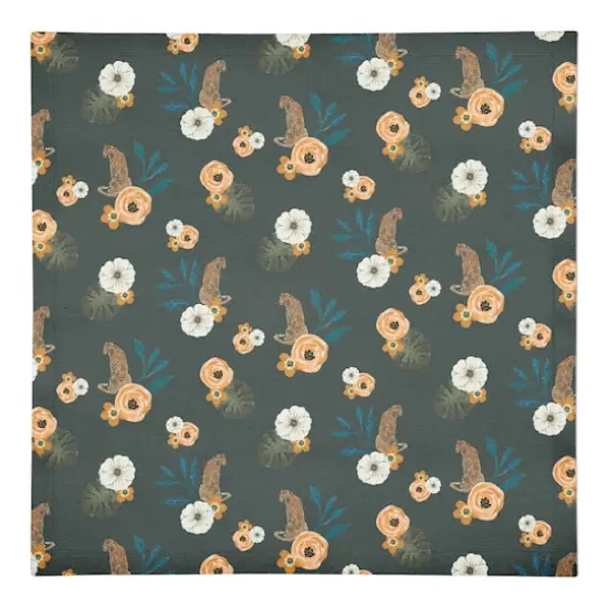 Tropical Jag Cotton Twill Napkin Green {1}
