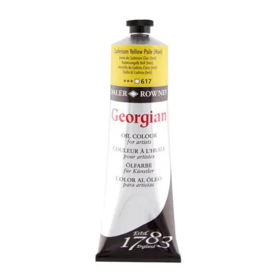 Daler-Rowney&reg; 225mL Georgian Oil Paint Cadmium Yellow Pale Hue {1}