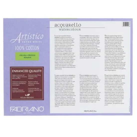 Fabriano&reg; Artistico Extra White Rough Watercolor Block {5}