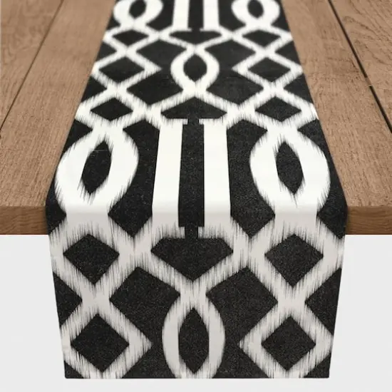 Kirkwood Indoor/Outdoor Table Runner Black {3}