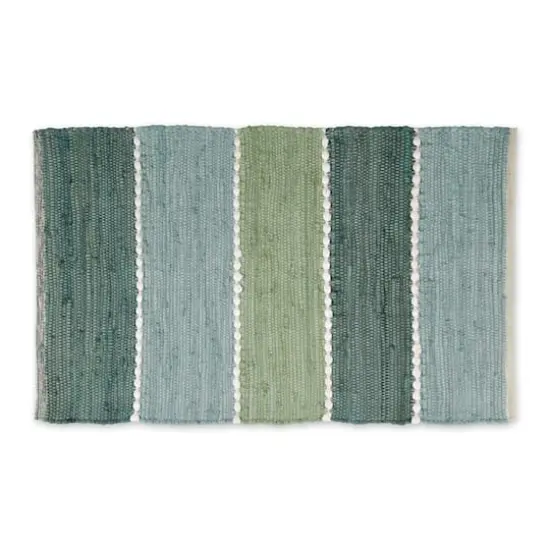 DII&reg; Color Block Cotton Chindi Rug, 2ft. x 3ft. Jadeite {1}
