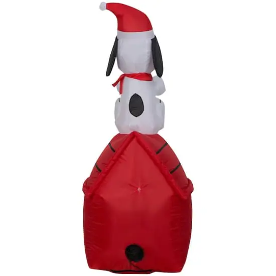 4ft. Airblown&reg; Inflatable Christmas Snoopy on Dog House {3}