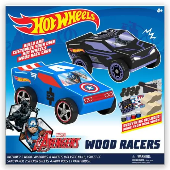 Tara Toys&trade; Marvel&reg; Avengers Hot Wheels DIY Wood Car Racers {1}
