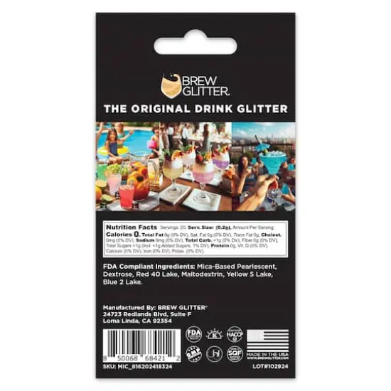 Bakell&reg; Brew Glitter&reg; Edible Drink Glitter Rose Gold {6}