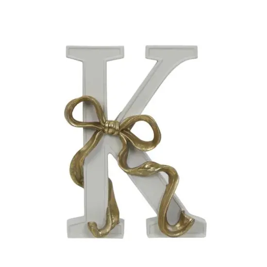 8.25" Gold Bow Monogram Letter by Ashland&reg; K {1}