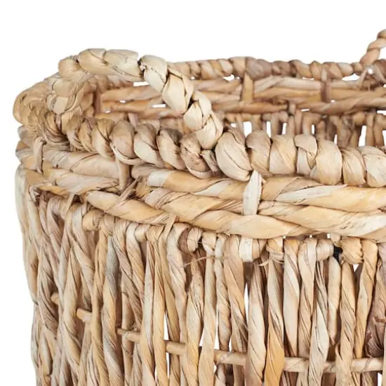 Household Essentials Tall Banana Leaf Wicker Floor Basket {5}