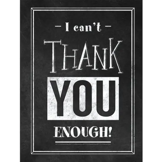 JAM Paper Brushed Chalkboard Design Blank Thank You Cards Set, 36ct. {3}