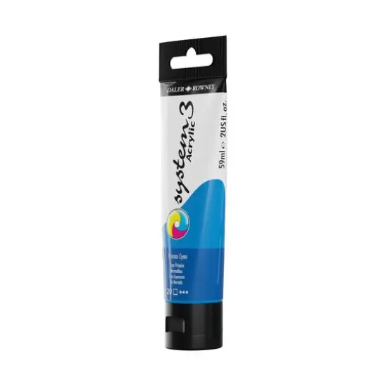 Daler-Rowney&reg; Original System 3 Acrylic Paint, 59mL 120 Process Cyan {5}