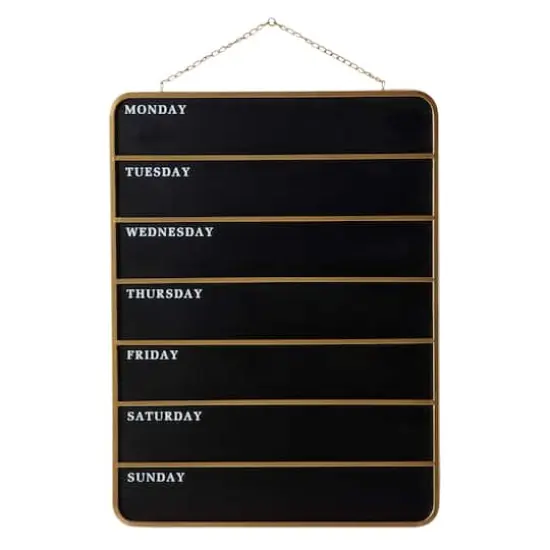32" Black Contemporary Blackboard Wall Sign {3}