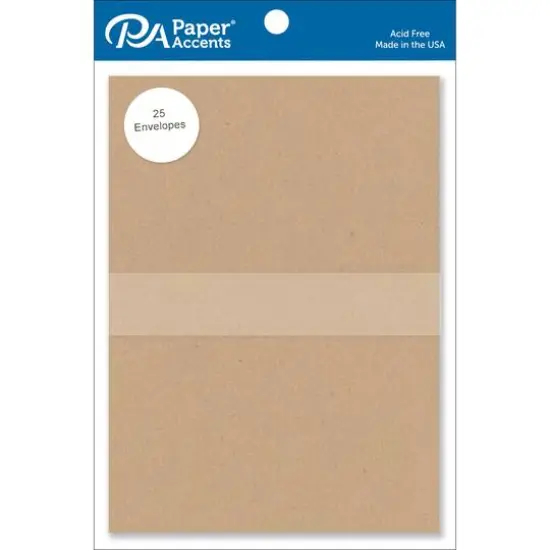 PA Paper&trade; Accents 5.25" x 7.25" Envelope, 25ct. Black {2}