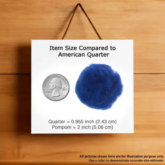 John Bead 2" Pom Poms, 50ct. Royal Blue {3}