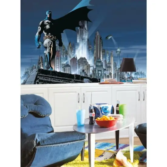 Roommates Batman Chair Rail Prepasted Mural {3}