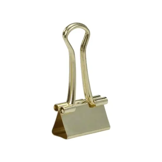JAM Paper 3/4" Binder Clips, 25ct. Gold {5}