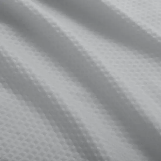 Bath Bliss Microfiber Soft Touch Diamond Design Shower Curtain Liner Silver {8}