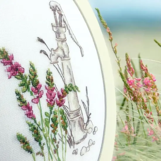 RTO Bloomy Herbs with Water Spout Cross Stitch Kit {4}