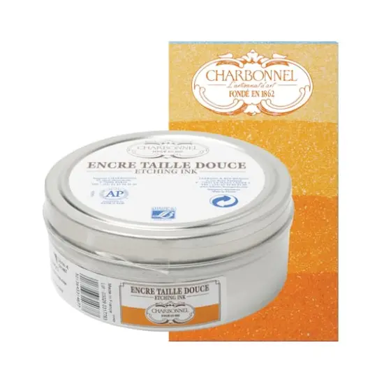 Charbonnel Etching Ink, 200mL Apricot Yellow {6}