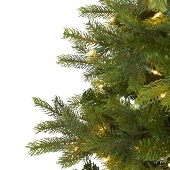 4ft. Pre-Lit North Carolina Spruce Artificial Christmas Tree, Clear LED Lights {4}