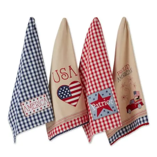 DII&reg; Americana Embellished Dishtowel Set {1}