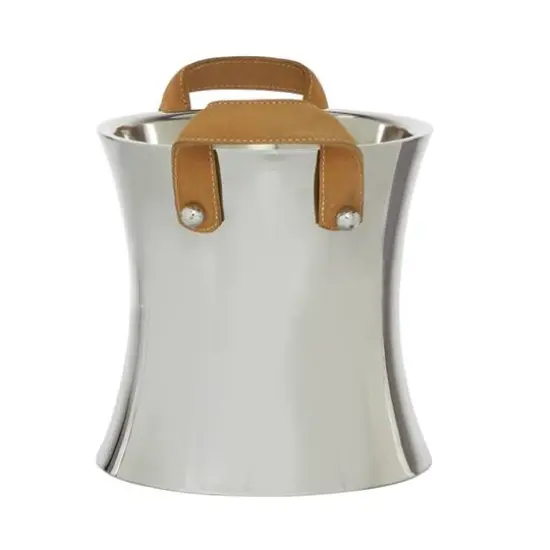 11" Stainless Steel Contemporary Wine Bucket {6}