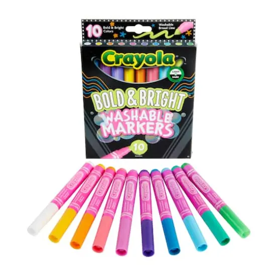 Crayola&reg; Bold & Bright Broad Line Washable Markers, 10ct. {9}