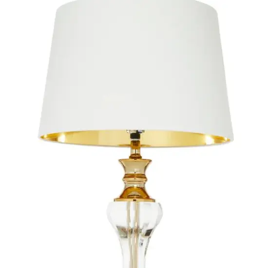 Gold Glass Glam Table Lamp, 27" x 15" x 15" {6}