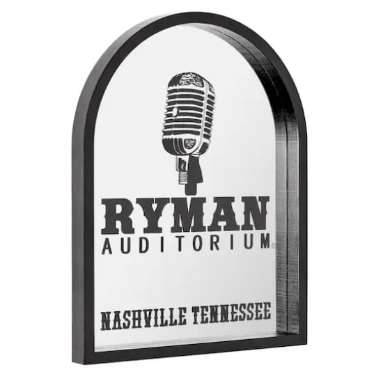 American Art Decor Grand Ole Opry Ryman Auditorium Printed Mirror with Arched Frame - 11" x 14" {1}