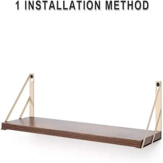 Rustic Wood Wall Shelves Set {7}