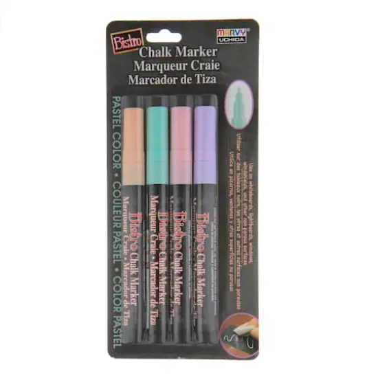 Marvy&reg; Uchida Bistro Fine Point Pastel Chalk Markers {4}
