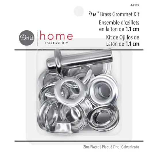 Dritz Home 7/16" Zinc-Plated Brass Grommet Kit {1}