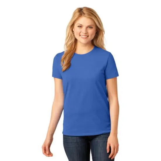 Port & Company&reg; Colors Core Cotton Ladies T-Shirt Royal {4}